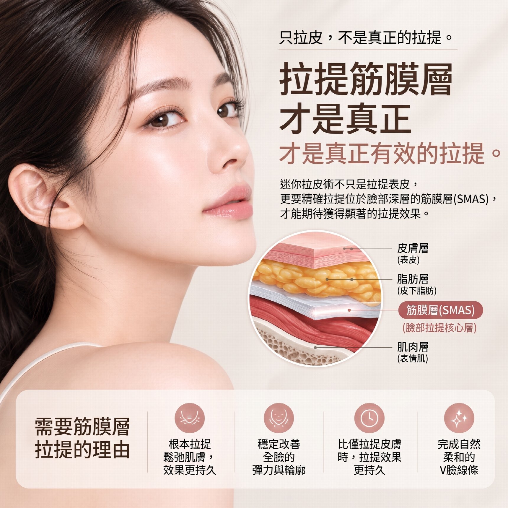 釜山迷你拉皮：為什麼不能只單純拉緊皮膚？