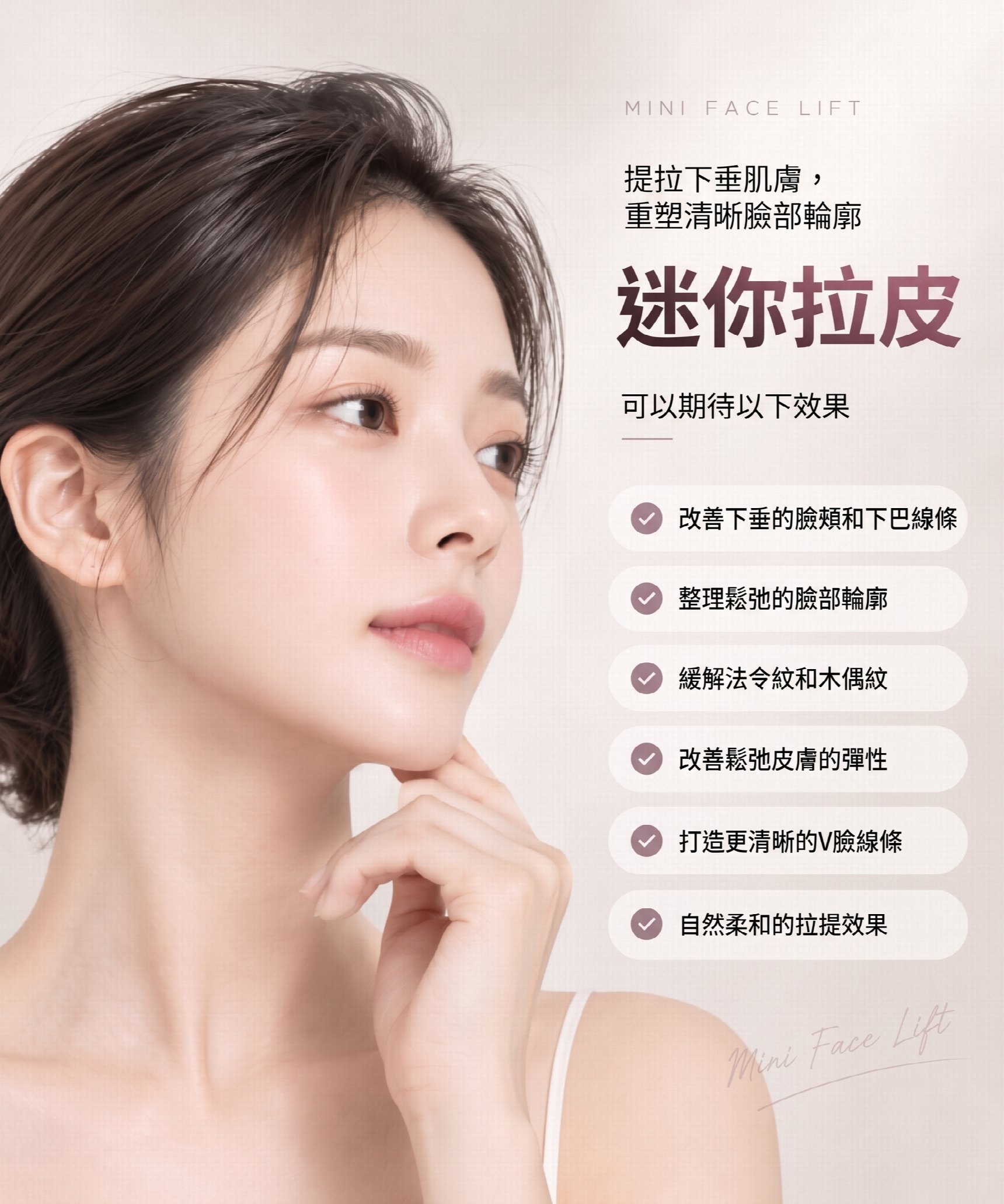 釜山迷你拉皮：為什麼不能只單純拉緊皮膚？