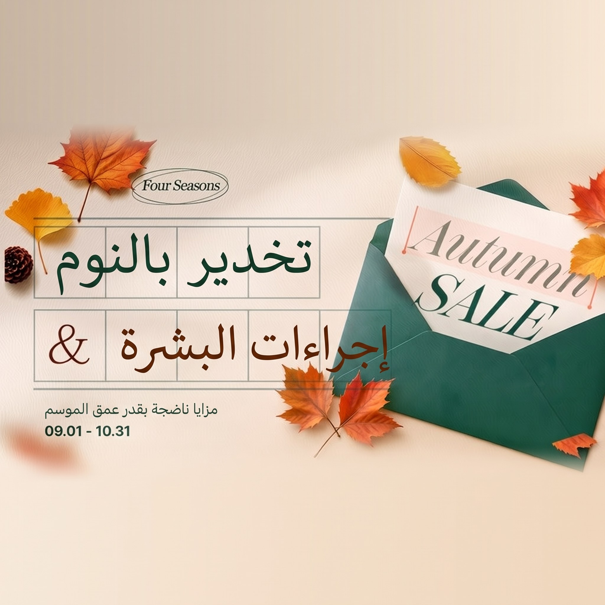 تخفيضات الخريف Autumn SALE على التخدير المنوّم وإجراءات البشرة — مزايا تنضج مع عمق الفصل، 09.01 - 10.31