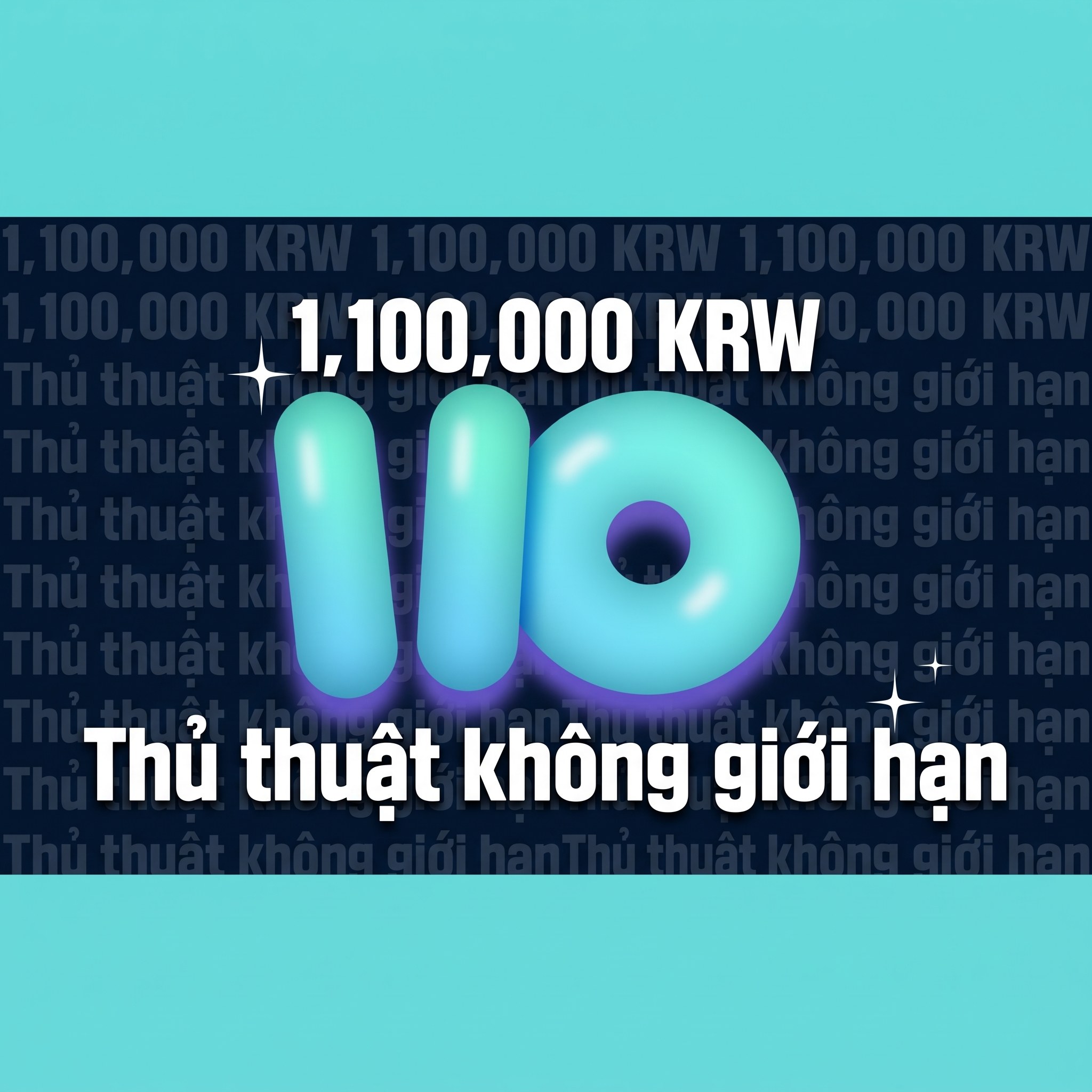 Liệu trình không giới hạn 1,100,000 KRW — Có thật là liệu trình không giới hạn chỉ với 1,100,000 KRW?