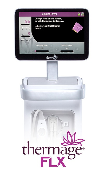 Аппарат Thermage FLX и логотип thermage FLX